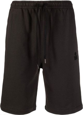 Isabel Marant Mahelo drawstring shorts - men - Cotton/Cotton/Polyamide/Polyester - S - Black