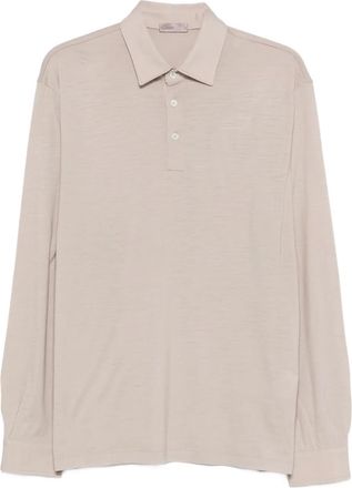 Herno Poloshirt met lange mouwen - Beige