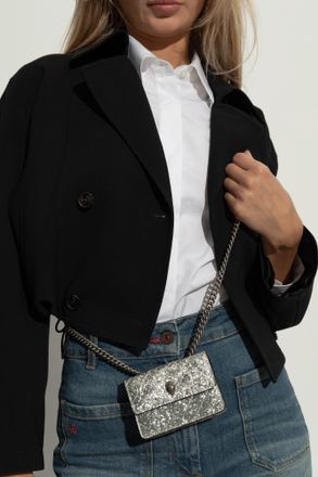 Kurt Geiger Shoulder Bag Kensington Micro, Womens, Silver
