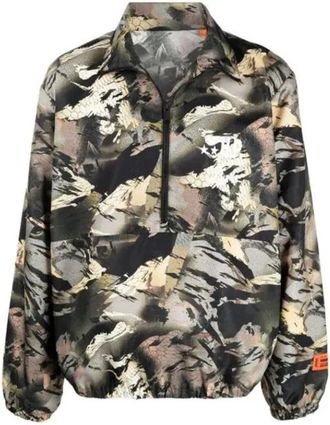 Heron Preston Bicolor Polyamide Shell Jacket - Heren - Zomerjassen - Veelkleurig - S - Jassen