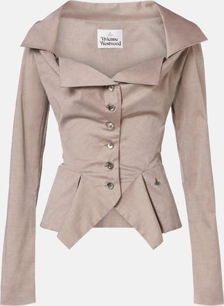 Vivienne Westwood Camisa Monday de popel&iacute;n de algod&oacute;n con peplum