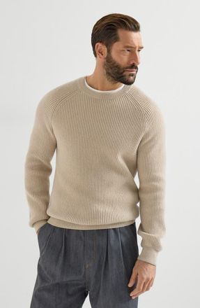 Brunello Cucinelli Cashmere sweater in Sand at Nordstrom, Size 46 It