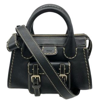Chlo&eacute; Pre-owned Mini Bag - Dames - Pre-owned - Zwart - Maat: ONE Size Leer