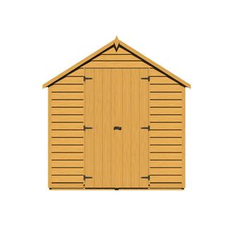 Shires Overlap 8 x 6 Double Door Value in Light Brown