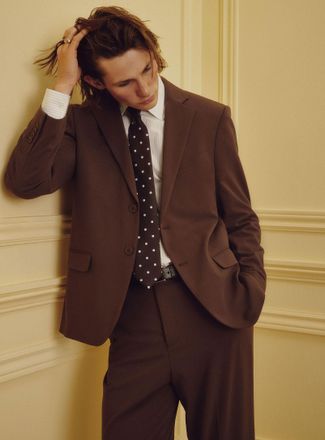 Le 31 Mens Chocolate soft jacket Paris fit - Relaxed