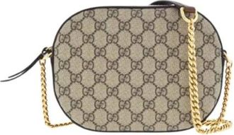 Gucci Cross Body Bags, female, Brown, Size: ONE SIZE GG Supreme Bandolera