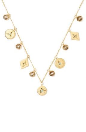 Kate Spade New York my medallion charm necklace in Gold at Nordstrom