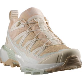 Salomon Sneaker SALOMON 360 EVR, Damen, Gr. 38, braun (hazelnut, shortbread, canary gr&uuml;n), Synthetik, Textil, Schuhe Sneaker, inspiriert vom X-Ultra, Quicklac