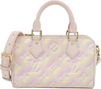 Louis Vuitton Light Pink Leather Boston Bag (Pre-Owned)