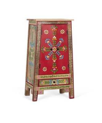 Giner&Colomer Mueble auxiliar fabricado en madera de mango y mdf y pintado a mano