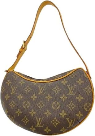 Louis Vuitton Pre-owned Pochette Croissant schoudertas - Dames - Pre-owned - Bruin - Maat: ONE Size