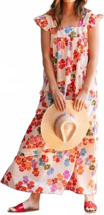Sunshine Tienda Womens Flower Olla Dress In Rainbow
