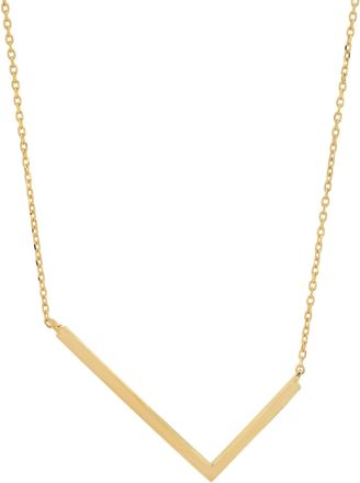MAX + STONE 10k Yellow or White Gold Large Sideways Block Letter Initial with Cable Chain
