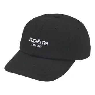 SUPREME FW25 Harris Tweed 6-Panel Black FW25H118-BLACK