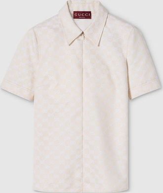 Gucci GG Cotton Gabardine T-shirt, Beige, Ready-to-wear