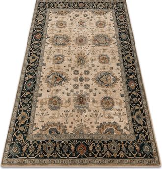 RugsX Rugsx - Alfombra De Lana Polonia Tesoro Marco Beige Beige 200x300 Cm