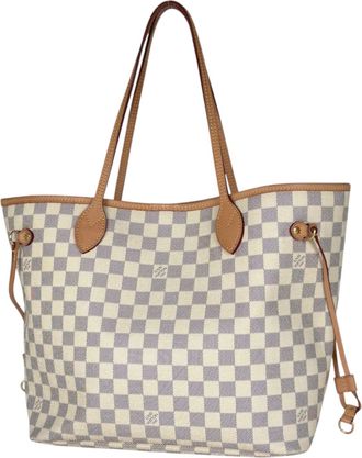 Louis Vuitton White Damier Azur Tote Bag (Pre-Owned)