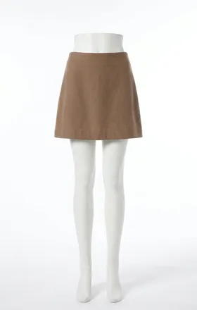 Z Supply Gail Jersey Mini Skirt In Perfectly Taupe