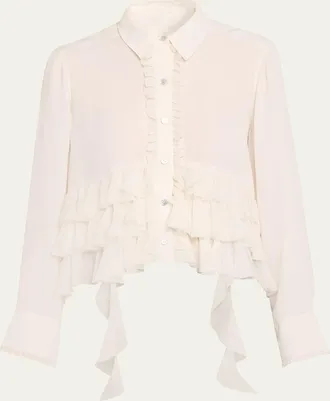 Cinq &agrave; Sept Nori Ruffled Button-Front Shirt