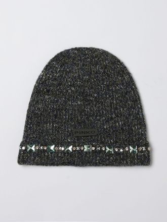 Pinko Cappello Pinko in lana con strass ricamati