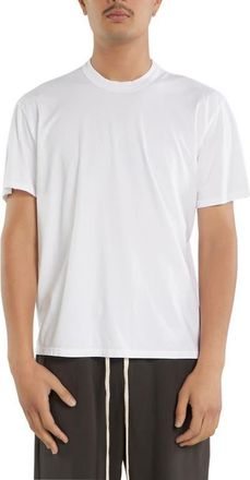 Les Tien Lightweight Binded Neck Tee in White at Nordstrom, Size Xx-Large
