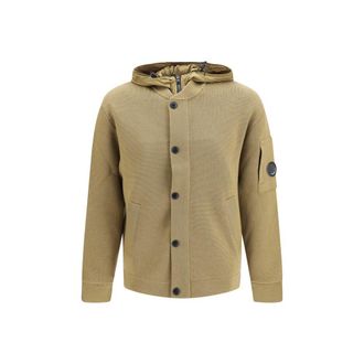 C.P. Company Beige Wool Oves Aries Mens Cardigan