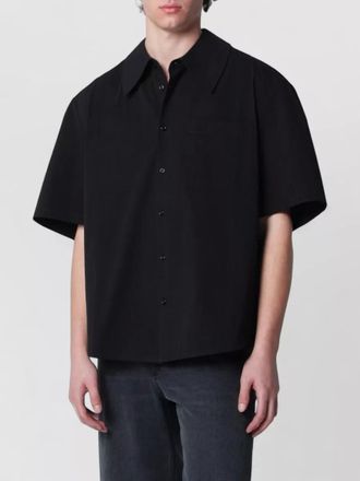 S&eacute;fr short sleeve shirt spread collar pocket