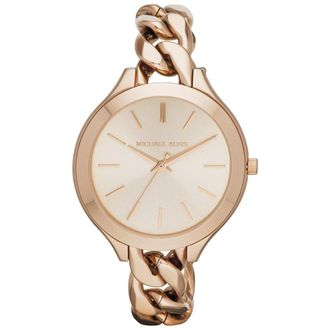 Michael Kors MK3223 Slim Runway Twist Rose Dial Womens Watch - Rose Gold - One Size