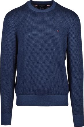 Tommy Hilfiger Crew Neck Sweater in Luxurious Cotton Cashmere Blend