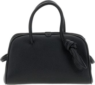 Jacquemus Petite Structured Bowling Bag with Bow Detail