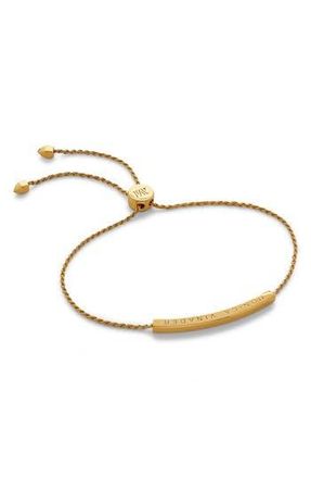 Monica Vinader Linear Mini Friendship Chain Bracelet in 18Ct Gold Vermeil/ster Silver at Nordstrom Rack