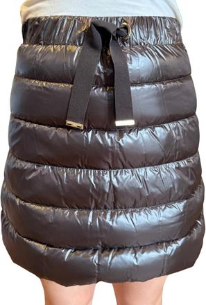 Herno Womens Nylon Ultralight Skirt In Fondente
