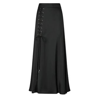 Pinko Maxi Skirts, female, Black, Size: 2XS Pinko Main Coll. Skirts Black