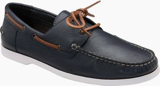 Frank Wright Mens Reaney Mens Boat Shoes - Navy - Size: 12