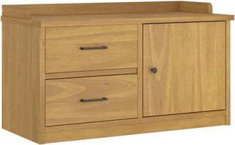 vidaXL Vidaxl - Banco De Recibidor Sandnes Madera Maciza De Pino 87x40x50 Cm
