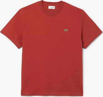 Lacoste Mens Cotton-T-Shirt - Red - Size: 40