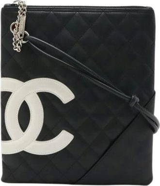 Chanel Pre-owned Cross Body Bags, female, Black, Size: ONE SIZE Pre-owned Vintage Shoulder Bag