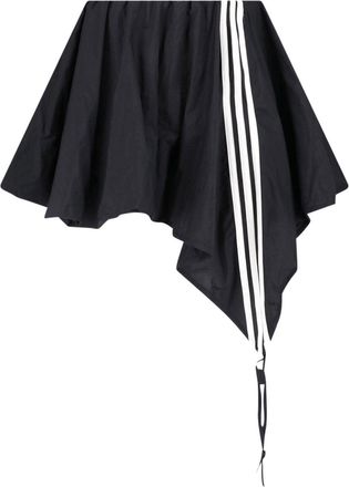 Yohji Yamamoto Black Balloon Asymmetrical Skort Skirt
