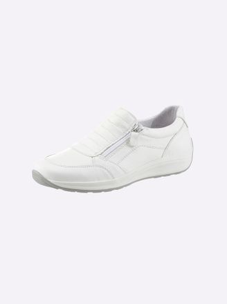 Casual Looks Slipper CASUAL LOOKS, Damen, Gr. 36, weiss (wei&szlig;), Glattleder, Schuhe Slipper