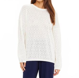 The Upside Chennai Yelena Knitted Top In Cream