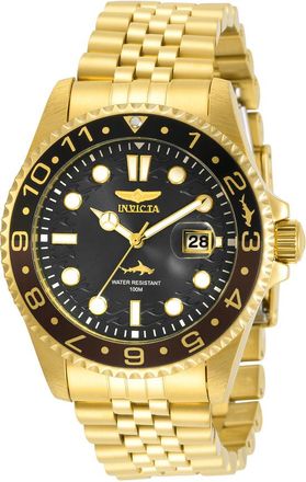 Invicta Pro Diver Quartz Black Dial Root Beer Bezel Mens Watch 30622