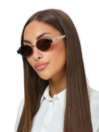 Just Cavalli SJC152 Polished Rose Gold Metal Sunglasses - Rose gold
