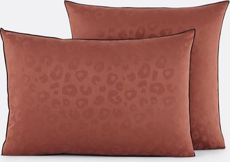 La Redoute Interieurs Kussensloop met luipaardmotief, in katoensatijn, Thelma