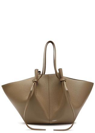 Yuzefi Mochi Large Grained Leather Tote bag - Dark Green - One Size