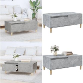 vidaXL Tavolino Salotto Grigio Cemento 90x50x36,5 cm Legno Multistrato - Tavolino in legno - Tavolino in legno multistrato