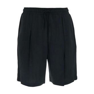 low brand Casual Shorts, male, Black, Size: 2XL Relaxed Viscose Bermuda Shorts