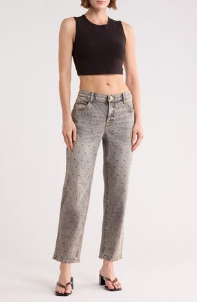 Democracy AbSolution High Waist Boyfriend Jeans in Tinted Brown at Nordstrom Rack, Size 14