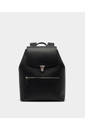 Bally Capitol Backpack in Leather in Black+Palladio at Nordstrom