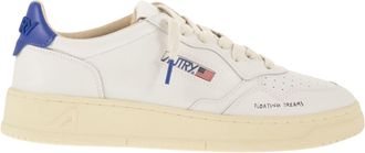 Autry Medalist Low-Ledersneaker mit gepr&auml;gtem Logo