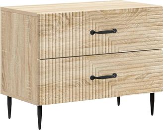 vidaXL Armario De Noche Con Caj&oacute;n Roble Sonoma 62 X 34,5 X 47,5 Cm Vidaxl